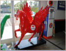 Mobilgas Pegasus 5'x5' painted heavy duty cast aluminum statue with vinyl decal. Indoor or outdoor with mounting holes $2,500