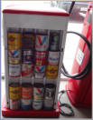 1950's Seloil Dual Side Oil Display. Model C08300. Comes with Cans. $1200