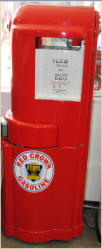 1950'S ROYAL CROWN. RED. WAYNE SWIVEL PUMP. RARE. RESTORED. $5,500