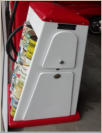 1950's Seloil Dual Side Oil Display. Model C08300. Comes with Cans. $1200