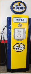 1950"s Richfield Gas, Bennett 766 Pump. 6' 4" tall. Restored. Reproduction Globe. $3500