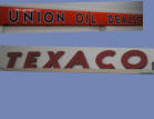 Original 1950's Texaco metal fabricated letters. Red, porceline 18inches by 10feet. $2500