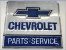 1970's Original Chevrolet Parts-Service Sign. Plastic vacuum formed 6' x 6' square. $1,800