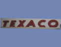 Original 1950's Texaco metal fabricated letters. Red, porceline 18inches by 10feet. $2500