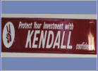 1980's Kendal Oil pressed tin. Horizontal. 6ft x 1ft. $300