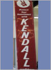 1980's Kendal Oil pressed tin. Vertical. 6ft x 1ft. $300